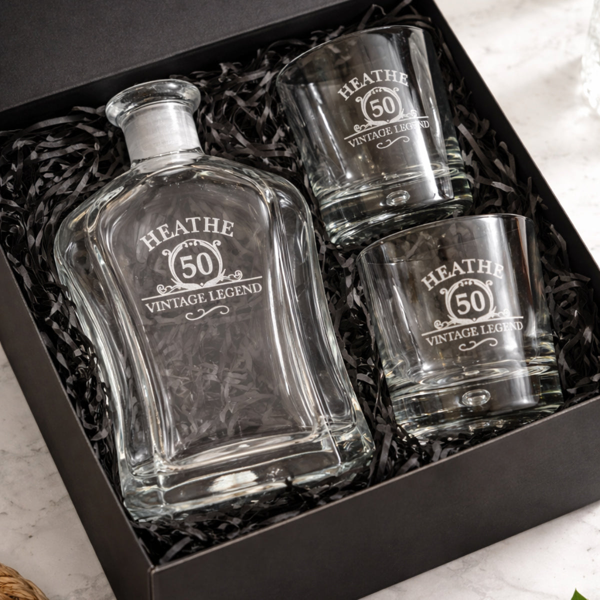 Whisky Decanter and Glass Set