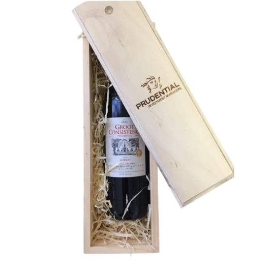One Bottle 750ml Premium Sliding Lid Box - Incl. Laser Engraving