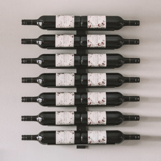 14 Bottle Base-to-Base Wine Rack