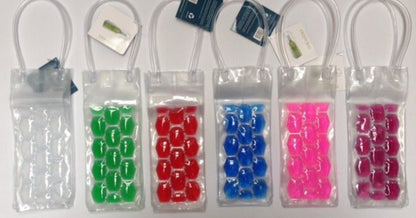 Assorted freeze gel frosti wine bag colours.