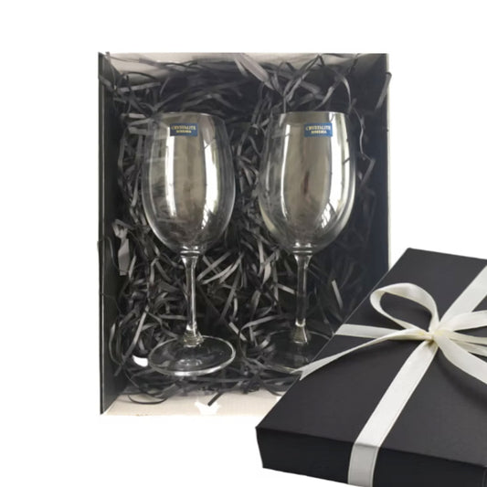 Engraved Wine Glasses - Set of 2